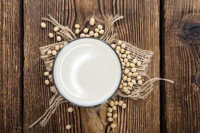 Soy milk is a popular milk alternative for vegans and people who are lactose intolerant. It is produced by soaking dried soybeans and then grinding them in water.