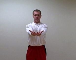 Warm-up Exercises Chest Hugs Coaching Tips: Stand up straight with your feet hip width apart.