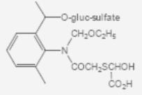 Code/Trivial name IUPAC name Structure Hydroxyethyl t-thiolactic acid glucosylsulfate conjugate Hydroxyethyl