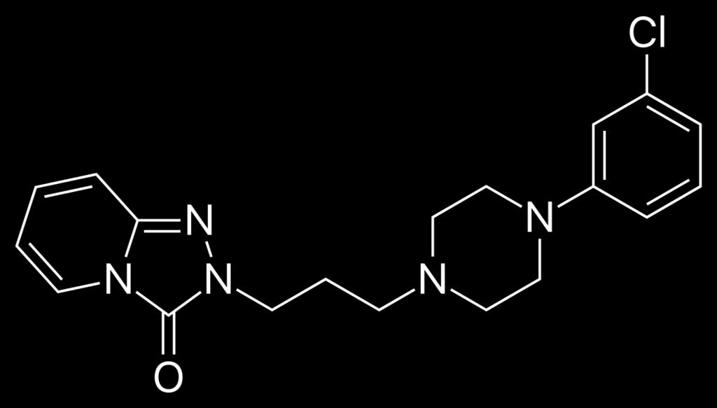 Trazodone Background Triazolopyridine antidepressant Approved in 1982 for depression Dose =