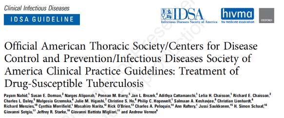 2016 US TB TREATMENT GUIDELINES Nahid CID 2016 Nomenclature DRUG ABBREVIATION SINGLE LETTER ABREVIATION Isoniazid INH