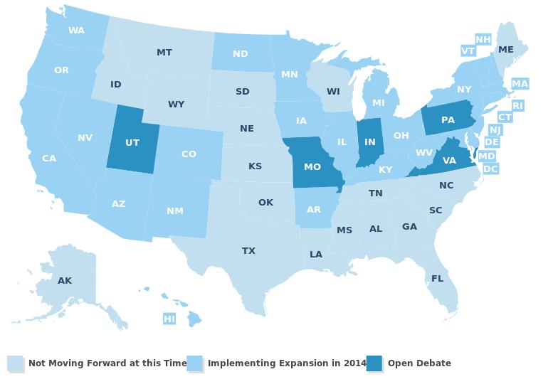 Challenge Number One: Advocating for Medicaid Expansion in Every State MUST Also Be a Priority Non-expansion states = status quo: many individuals with incomes below 100% FPL will continue to fall