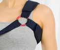 axillary tail adhesion cushioned waist strap Secure support even when lying down; no