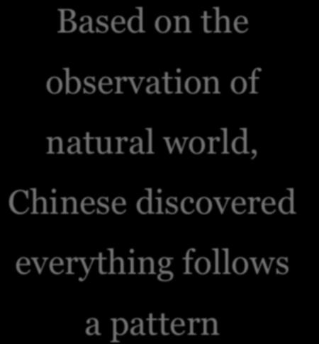 of natural world, Chinese