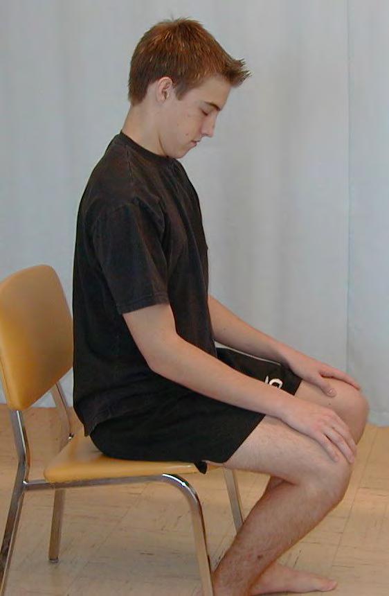 Neck extensors 1. Sit in an upright posture on a chair. 2.