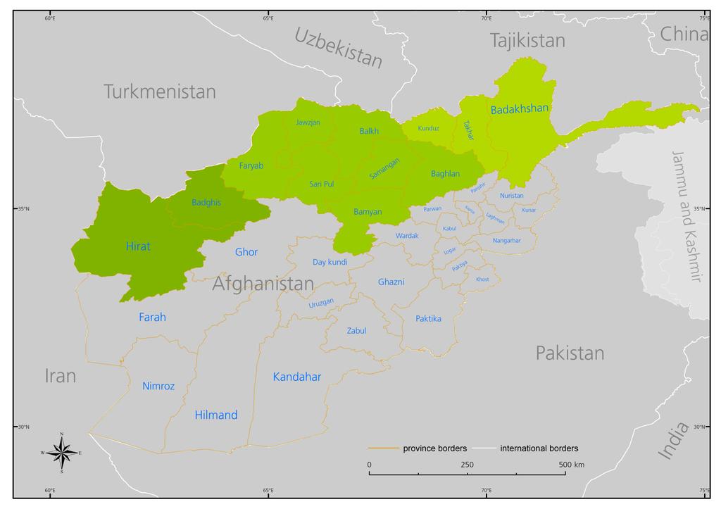 Significant security issues in Afghanistan made field research difficult if not impossible for the authors. This analysis by UNODC should therefore be considered a starting point for further research.
