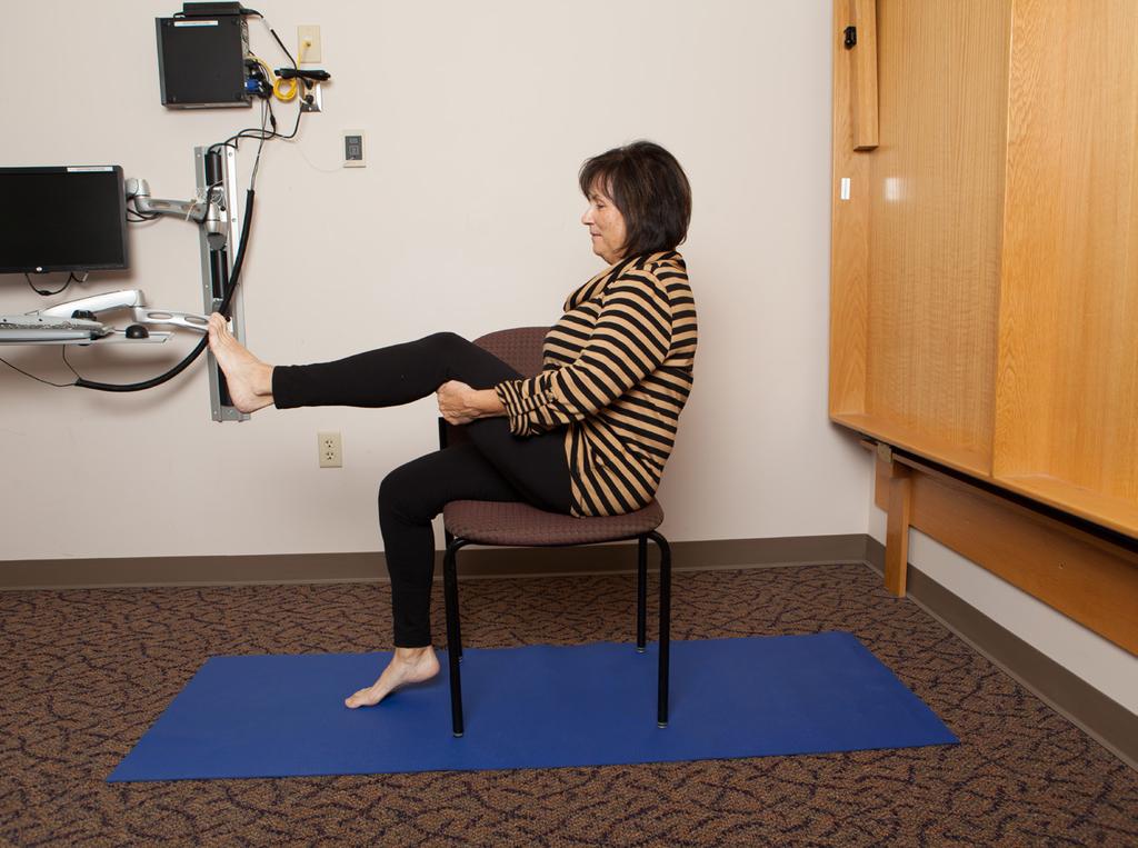 Boat Position VGY Sit sideways on chair. Tighten belly muscles and round your back slightly. Hold back of chair with inside hand; lift chest upward.