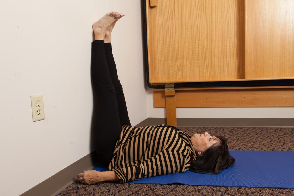 Legs Up the Wall Position GY (Viparita Karani) This is a Gentle Yoga position only. There is not a VGY position for the Legs Up the Wall Position.