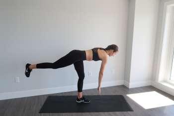 Go all the way until you feel a stretch in your hamstrings then contacting your glutes and hamstrings to lift you