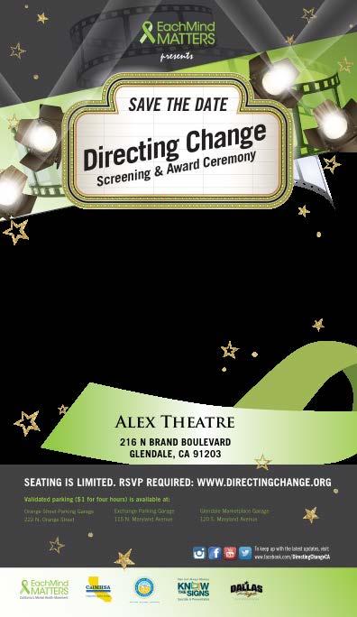 Youth & Young Adults: Directing Change Student Film Contest open to ages 14-25 in partnership with a college,