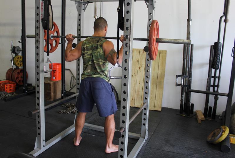 Exercises: Squat: The Back Squat is one of the best exercises around for building total body strength, hip flexibility, and muscle, especially in the back and legs.