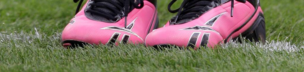 All NFL football fields will feature an A Crucial Catch pink ribbon stencil on the 25-yard lines Special footballs with pink ribbon logos will be used throughout each game.