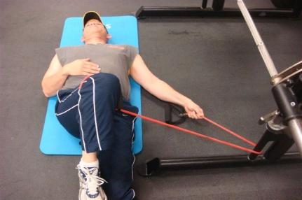 Resistance Bands Adductors 2X20 Sets X Reps Lie on the ground and lift your leg so your thigh is perpendicular to the floor, keeping