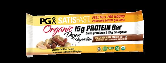 100% organic and raw vegan protein bar contains 15 g protein per bar