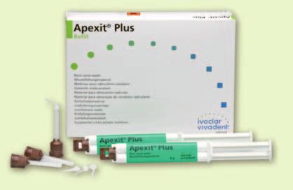 Apexit Plus ApexCal Delivery form Refill 2 double push syringes, 6 g each 15 mixing tips Refill