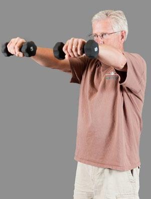 This exercise should be done with one arm at a time and can be done seated or