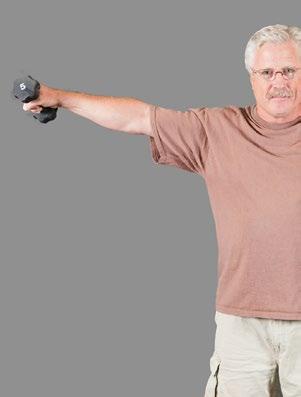 Place a dumbbell in one of your hands and raise that arm above your head with your