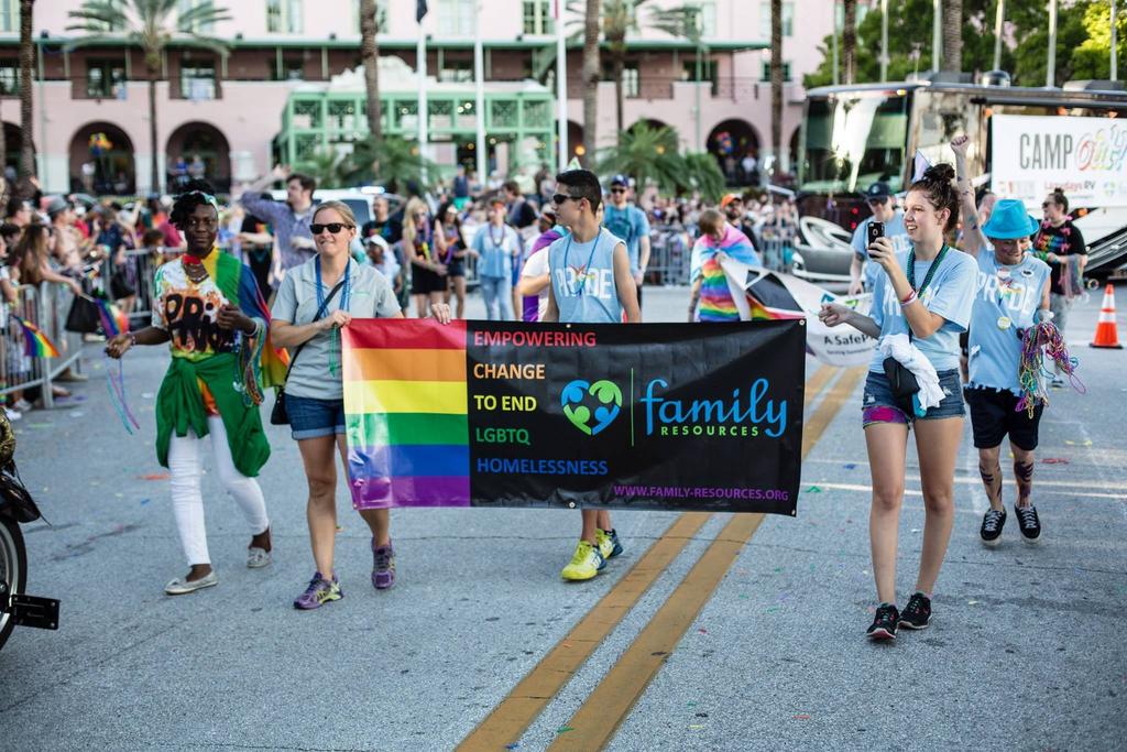 5 AGENCY HIGHLIGHTS Working to End LGBTQ Youth Homelessness Family Resources is raising awareness, building community partnerships, and developing funds to end LGBTQ youth homelessness in our