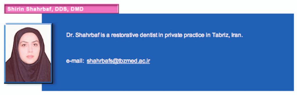 who helped with this study and to the School of Dentistry at