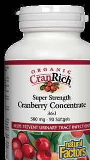 32 47 Prevents & treats urinary tract infections Organic CranRich 36:1