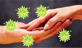 Through touching: If you touch someone who has an infection, you can get