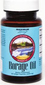20 Borage Oil A polyunsaturated, plant sourced omega-6 fatty acid containing more gamma-linoleic acid (GLA) than any other source