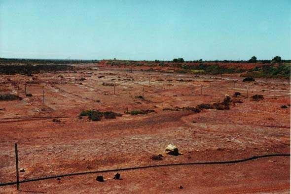 A typical extreme dry land salinity site with very high
