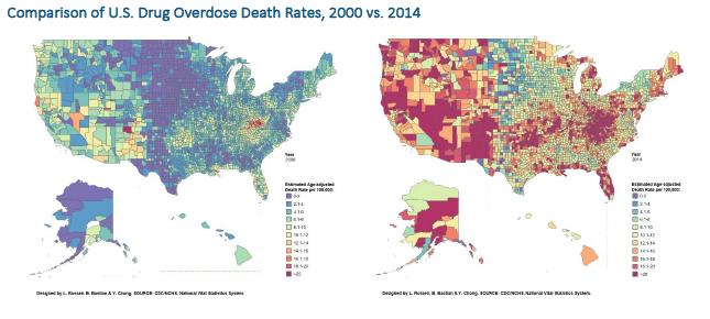 Trend in drug overdose deaths in US Source: https://www.soa.