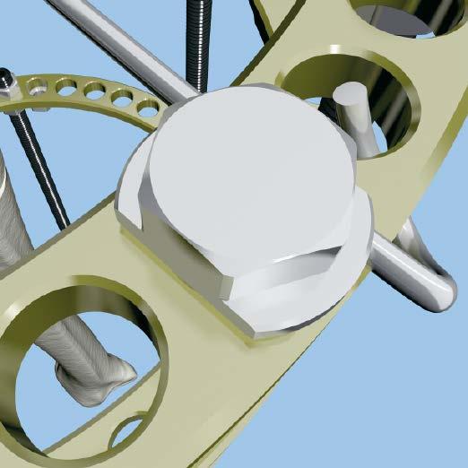 The opposite end may be held in a slotted threaded rod with two nuts and inserted through an eye bolt.