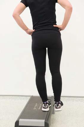 wall. Pelvic dips - stand on a step with one foot hanging over the side.