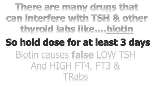 When FT4 and TSH Seem Discordant Usually means early or subclinical disease Often occurs after initiating 