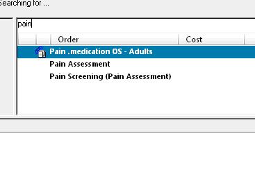 Removed all Pain Med from Order Browse