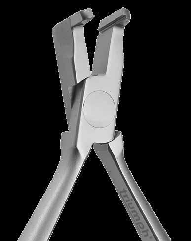 Bonding pliers offer a smooth, radius joint Instrument tips stay aligned and perform smoothly for stress-free use Laser engraved part number and applicable wire sizes for easy identification Triumph