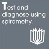 Spirometry is a test that measures the amount of air a patient can breathe out and the amount of
