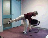 Golfer s Lift Face the object Place all your body weight on one leg Using the hand on the unweighted side, lean on the golf club Slightly bend the
