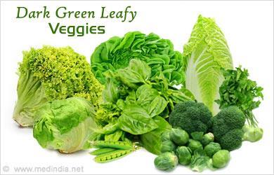 Eat dark green leafy vegetables Eat