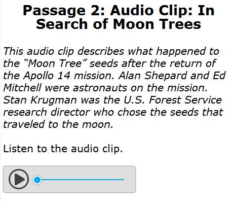 AVA Navigation Accessing Audio and Animation Content When students encounter an audio passage or animation clip in their test and answer book, they will be directed to raise their hands. Figure 8.
