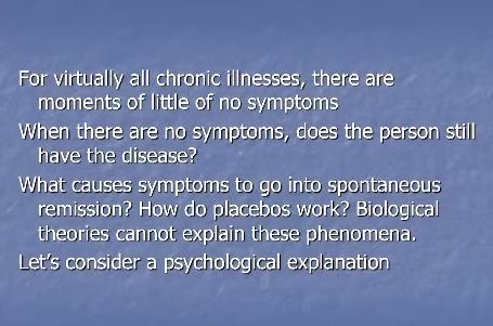 14:40 For virtually all chronic illnesses there are