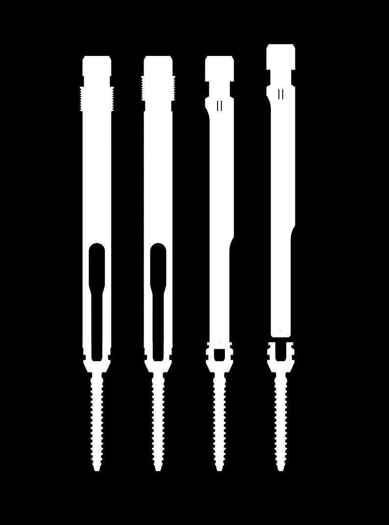 Screw Extenders can be removed after disengaging the Rod Inserter. Retract Screw Extender Locking Pins (Fig 29).