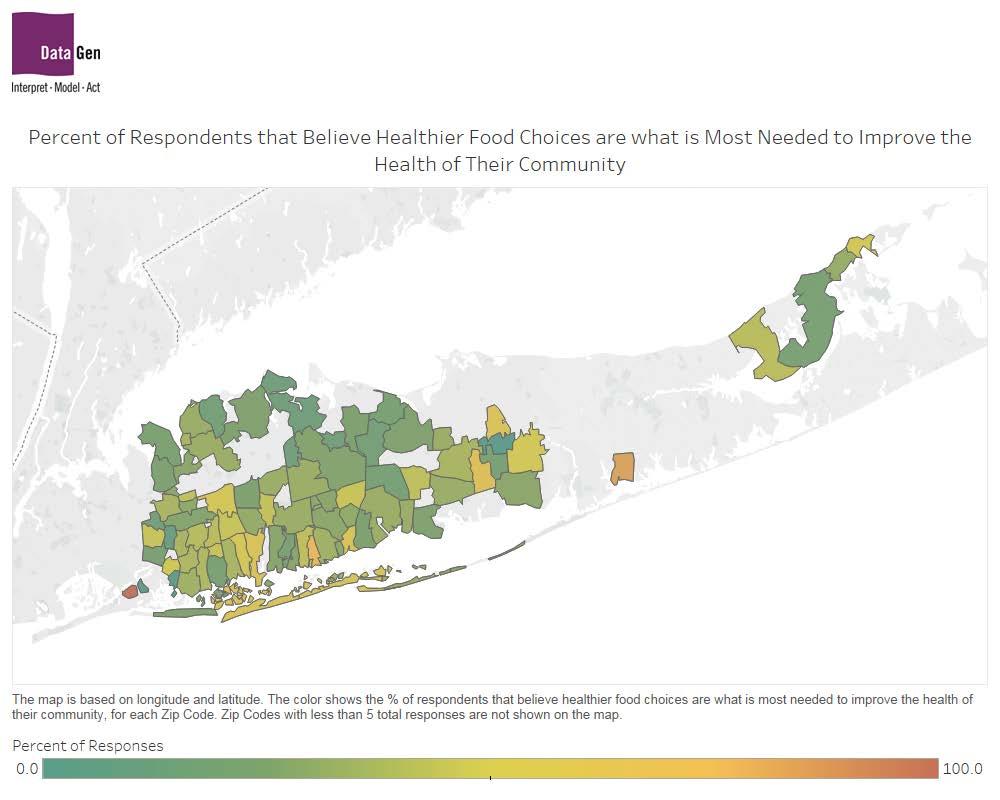 Long Island and Eastern Queens Community Health Assessment Survey In order to gain insight at the zip code level of Long Island, the Long Island Health Collaborative s own Community Health Assessment