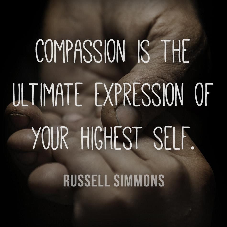 COMPASSION Take action! What will you do to alleviate the suffering?
