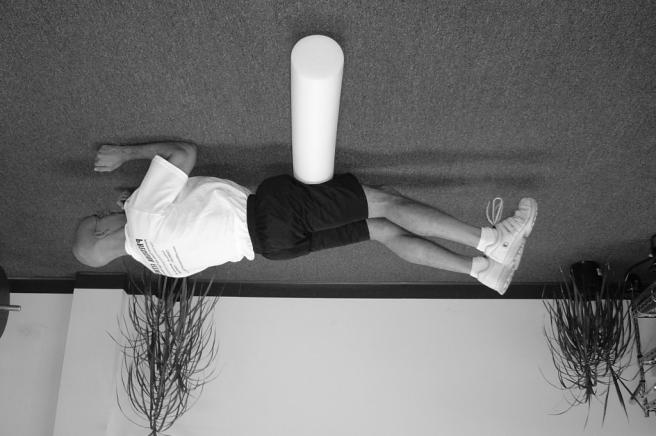 Foam Roll SMR 7 Myofascial Release Quadriceps Sets: 2 Rest Period: 30-60 sec. Hold Time: 20-30 sec. Times Per Day: 2 In the face down position place your thigh on the foam roll.