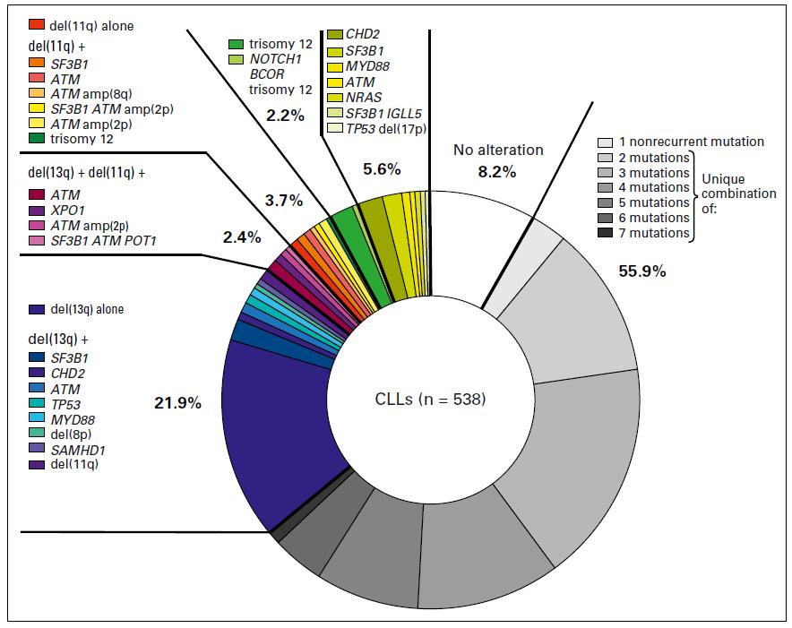 CLL prognostic genomic landscape