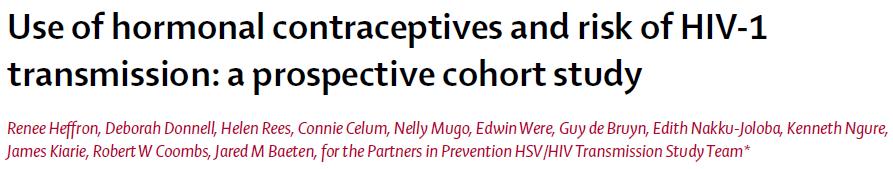 2,476 HIV-serodiscordant couples in which the male partner was HIV-negative Participants in Partners in Prevention trial from seven countries in Africa Used