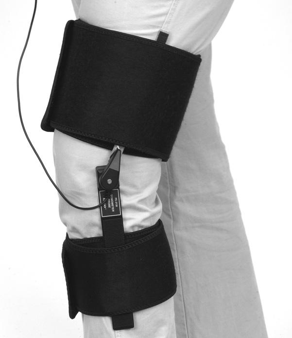 Model No. PS-2138 Sensor Setup Knee Place the large strap around the thigh just above the knee.