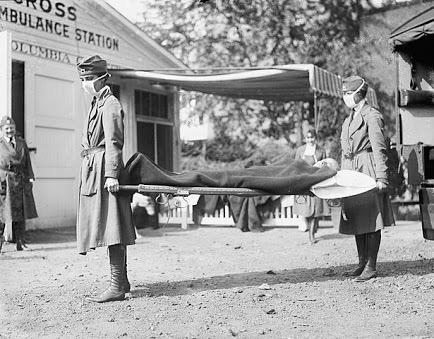 The spread of the Flu in America In the early 20th Century, someone from Kansas (in America) carried the influenza virus along to Camp Funston. Camp Funston was a U.
