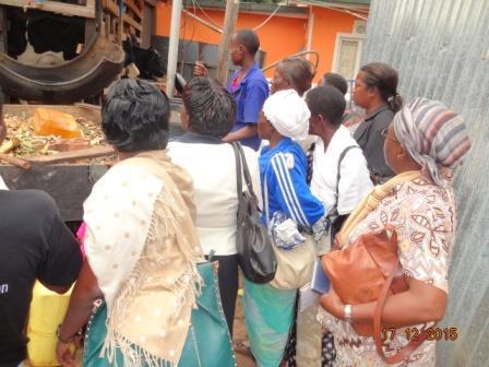 From the visit, the women farmers learned modern methods of feeding cows-by making