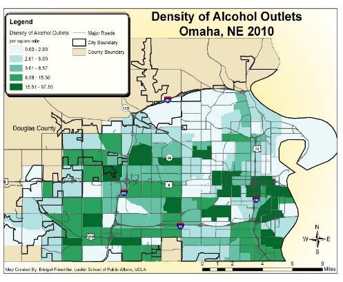 drinking were observed among youths residing in zip codes