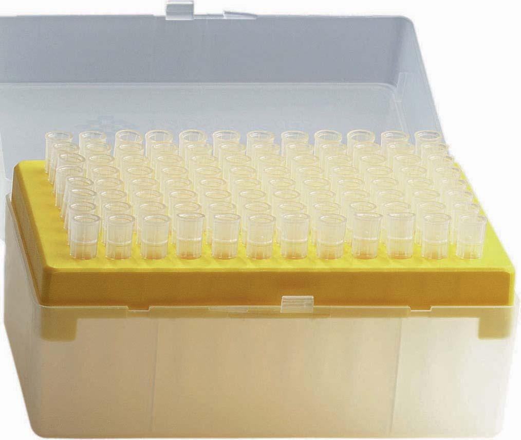 These sterile tips are produced in a controlled environment, sterilized with irradiation and are certified free from DNA, DNase, RNase and endotoxin.