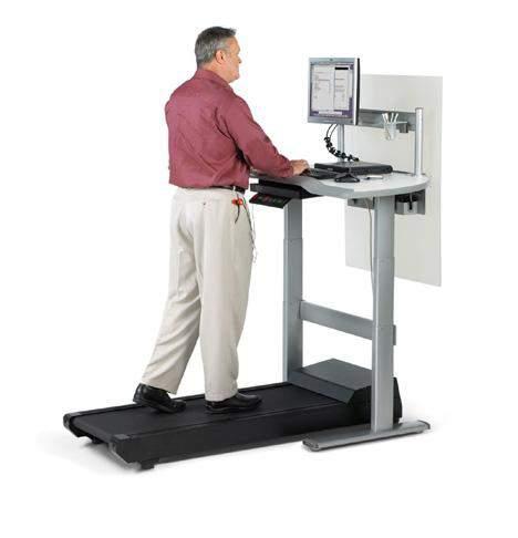 Movement at work Standing desks are becoming popular as standing takes more energy and is better for us than sitting.